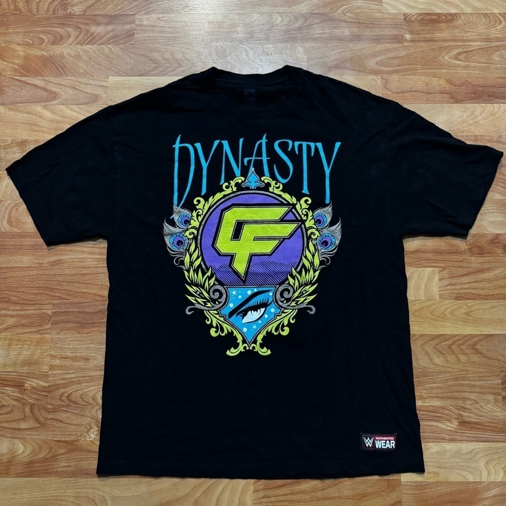 WWE Charlotte Flair Dynasty T Shirt Men’s Size XL Double Sided Authentic Wear